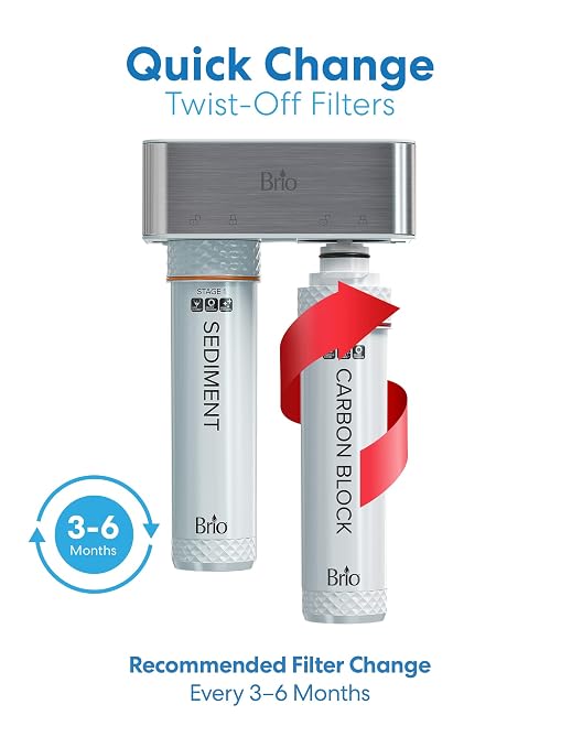 Brio Stage-2 Carbon Block Water Filter Replacement for Brio Models FUS200R and FUS300R