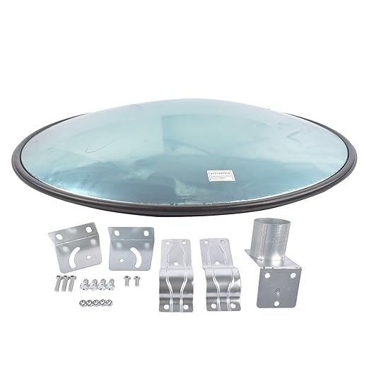 32'' Convex Traffic Mirror, Acrylic Blind Spot Miror, Driveway Security Mirror for Garage Retail Stores Warehouses Office and High-Traffic Areas