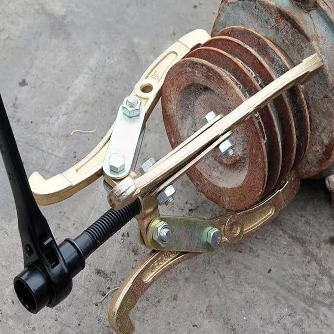 3-Jaw Gear Puller, 2/3-Jaw Puller with Reversible Jaws for Removal of Pulley Flywheel Bearing Puller Tool Separate Lifting Device (12inch)