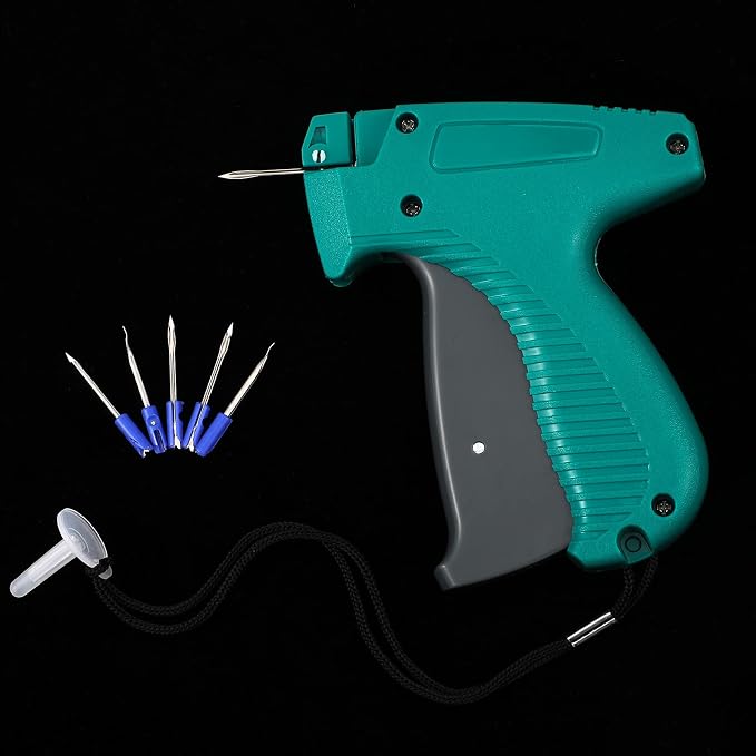 Honoson 2006 Pcs Clothing Price Tags with Gun Set, Including 1 Garment Price Tag Attacher with 5 Steel Needles 500 Clothing Label and 1500 Plastic Fasteners Barbs(Novel Style)