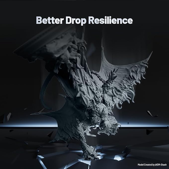 PAF10 3D Printer Resin, UltraPrint Production Flexible, Durable and PVC-Like Resin with Excellent Breakage Resistance and Strong Anti-Aging Properties(Volcanic Grey)