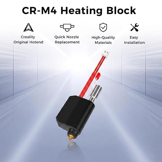 Creality Official CR-M4 Heating Block Kit, Original AL6061 Aluminum Hotend with Quick Release Nozzle, High-Temperature Corrosion-Resistant Replacement for Creality CR M4 3D Printer