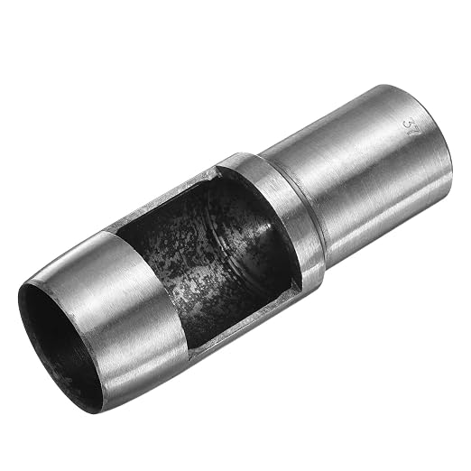 HARFINGTON Leather Round Hole Punch, 37mm Hollow Hole Puncher Cutter Carbon Steel Circle Hole Punching Cutting Tool for Belt/DIY Leather Craft