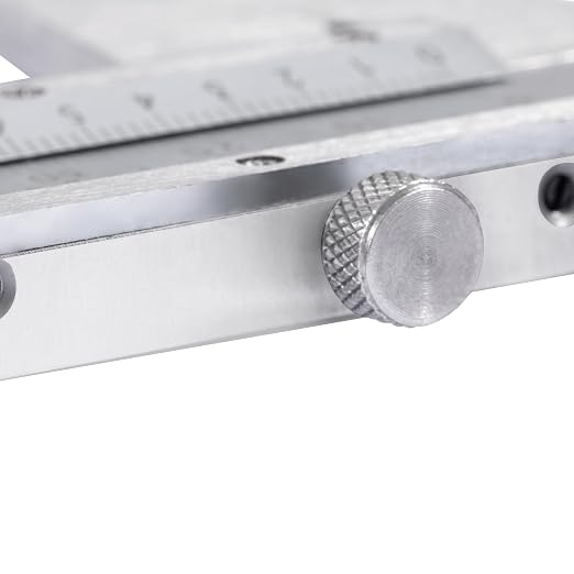 Dasqua Vernier Caliper 0-300mm / 0-12" | Stainless Steel Precision Measuring Tool, 0.02mm / 0.001" Graduation, ±0.03mm Accuracy, DIN862 Standard, Locking Screw & Fine Adjustment