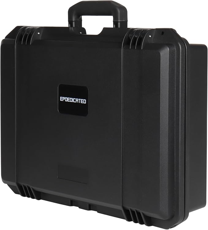 IP67 Waterproof Protective Hard Case with Custom Foam Insert, 18", Black | Tool Box For Technicians And Photographers; Fits Tools, Cameras, Drones, Audio Gear, Electronics And Test Instruments
