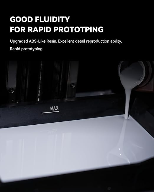 SUNLU Upgraded 2KG ABS Like Resin with Enhanced Strength and Toughness, High Compatibility 3D Printer Resin, 2000G Clear Red