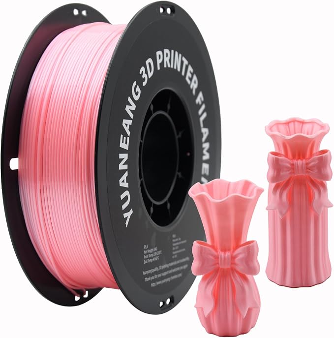 Silk PLA 3D Printer Filament 1.75mm, 1kg Spool, Smooth Shiny Finish, ±0.03mm Precision, Easy Printing, Ideal for Decorative Models, Gifts， Light Sky Blue