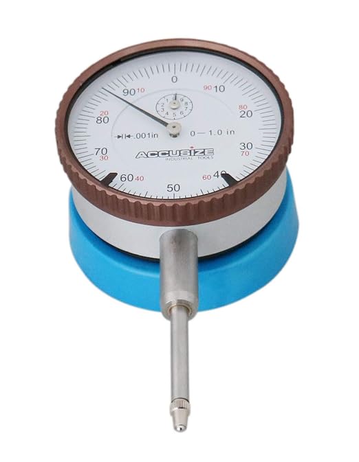 Accusize 0-1" Dial Indicator Resolution: 0.001", Magnetic Back, EG08-1600 | 0-1" x 0.001" with magnetic back