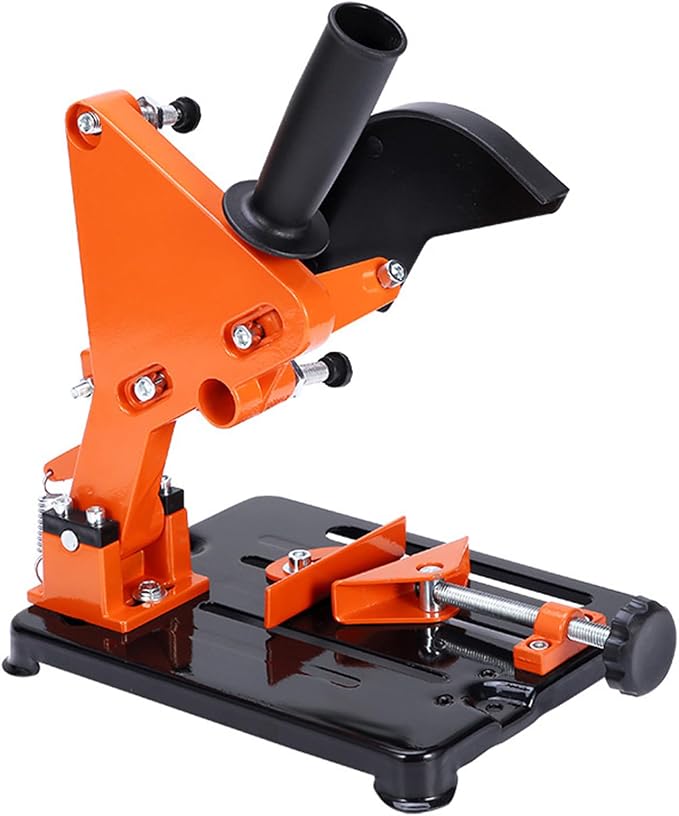 Upgraded Angle Grinder Stand,Adjustable 45 Degree Clamp Angle Grinder Holder Bracket,Aluminum Alloy Multifunctional Cutting Machine Support for 115 to 125 Angles Grinders
