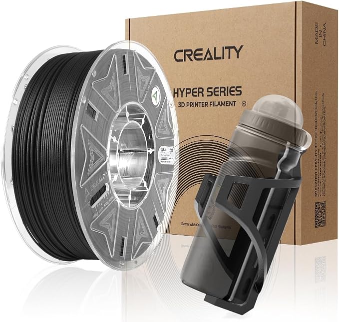 Creality Hyper PA6-CF Carbon Fiber Nylon Filament 1.75mm 1KG, 3D Printing Material Halloween Gifts with Engineering-Grade Strength, Heat Resistant, Low Warp for Functional Prototypes&Industrial Parts