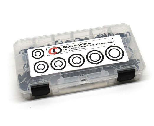 Captain O-Ring - ORB BOSS Hydraulic SAE 900 O-Ring Seal Kit (Viton/FKM 90-160 Piece Kit)