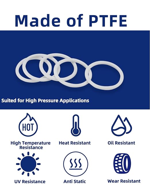 O Rings Assortment PTFE Kit, 325PCS Sealing Gasket Washer Professional for Automotive Repair, Plumbing and Faucet, Air or Gas Connections, Resist Oil and Heat O-Rings