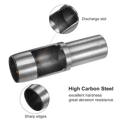 HARFINGTON Hollow Punch for Leather 31mm Round Hole Punch Tool for Belt Puncher Carbon Steel Single Punch for Watch Belts Cut Leather Craft Rubber Paper Fabric Plastic Soft Material