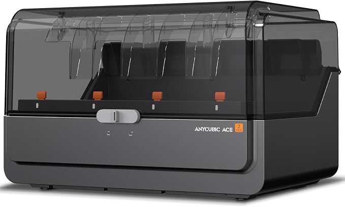 Anycubic ACE 2 Pro 3D Printer Filament Dryer Box, Compatible with Anycubic Kobra S1 and Kobra X,Multicolor Printing with 65°C Active Drying & 4 Brushless Motors, Auto-Resume & Runout Detection