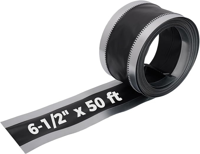 Vinyl Flexible Duct Connector 6-1/2 x 50 ft for Dryers, Range Hoods, HVAC Ducting, and Household Venting – Flexible Design for Easy Installation