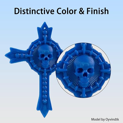 Siraya Tech Cast 3D Printer Resin Best Balance of Easy Burning and Printing Smooth Surface High Resolution Castable 405nm UV-Curing Resin for Jewelry and Metal Parts (Royal Blue, 1kg)