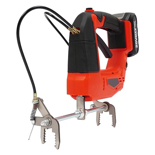 Electric Bee Shaker, Cordless Bee Shaker Handheld Beehive Frame Shaking Machine with 4-Gear Adjustable Speeds, Vibration Bee Removal for Beekeepers Farm, Max. Clamping Weight 17.64lbs