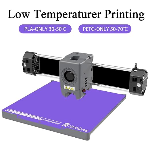 HzdaDeve Cool Plate for AD5X/5M/5M Pro Low Temperature Cold Build Plate No Heating No Glue Double Sided Smooth Board Sheet Bed PEI Heated Bed Spring Steel Platform for Flashforge 3D Printer (Purple)