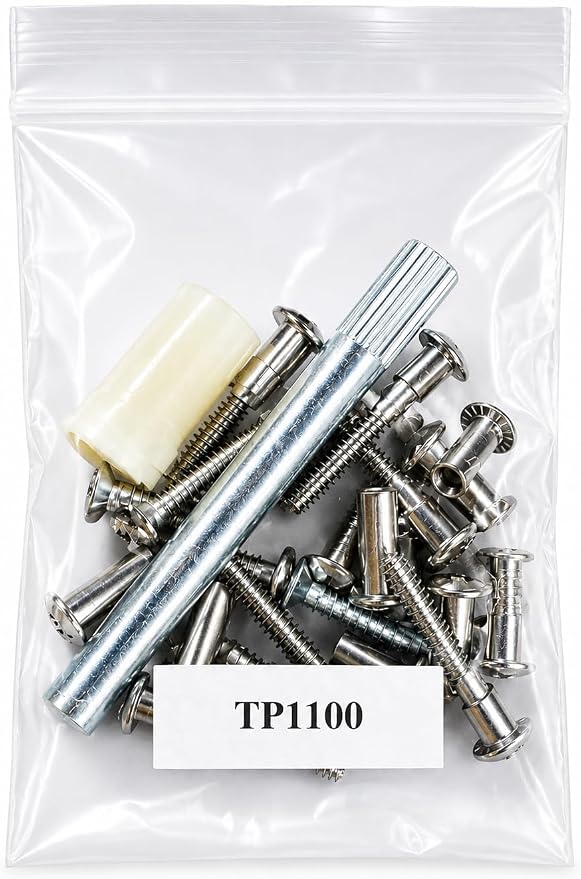 TP 1100 Toilet Partition Die Cast Zamac Complete Inswing Door Hardware Set, 1 in. Door 1-1/4 in. Pilaster