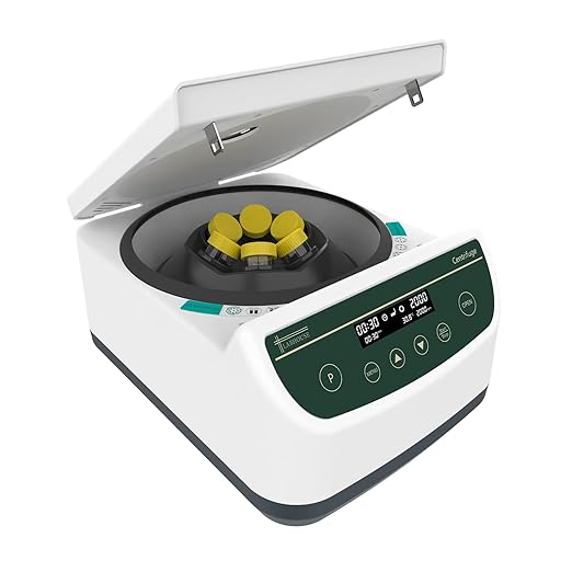 Centrifuge Machine PRP PRF 2ml-5ml/10ml/15ml/50mlx6 Speed 500-4000rpm 2146xg RCF Lab Benchtop Centrifuges Store 9 Programs Timer 30sec-99min