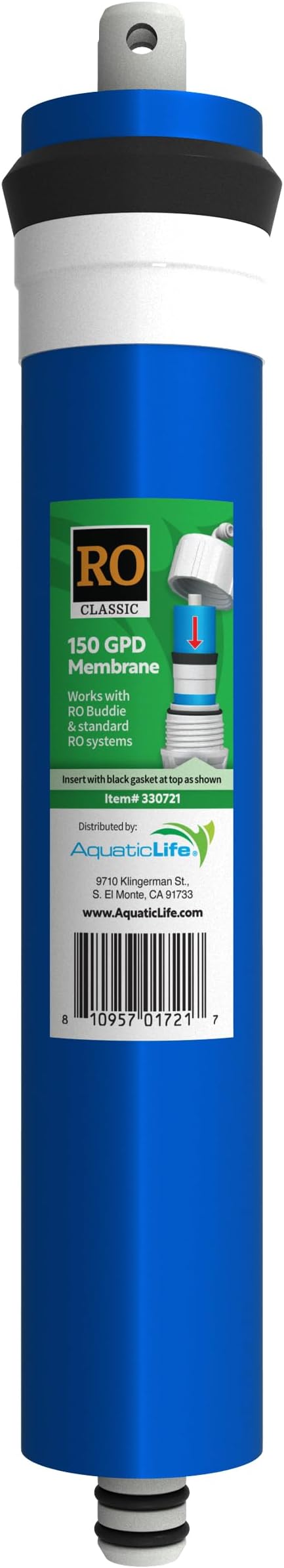 Aquatic Life 150 GPD Reverse Osmosis RO Membrane Filter Replacement for RODI Water Filter System Unit