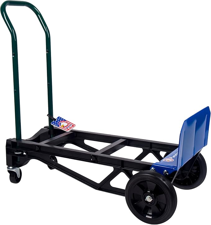 American Lifting 400 lb Capacity Ultra Lightweight Super Strong Nylon Convertible Hand Truck & Dolly
