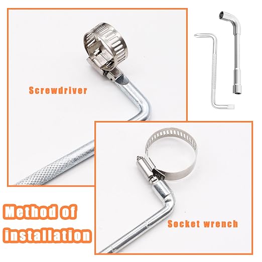 Hose Clamp Assortment 202PCS 304 Stainless Steel Hose Clamp Kit 1/4"–2"(6-51mm) Worm Gear Hose Clamps Small Hose Clamps for Automotive Radiator Pipe,Plumbing,Fuel Line