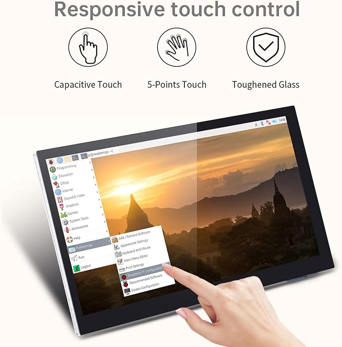 BIGTREETECH Upgrade PITFT50 V2.1 Graphic Smart Display DSI Interface 5 inch LCD Touch Screen Suitable for Raspberry-Pi