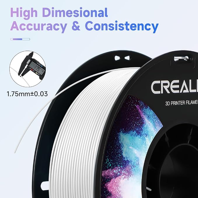 Official Creality TPU Filament, Flexible 3D Printer Filament 1.75mm, 95A Shore High Hardness & Resilience, Dimensional Accuracy +/- 0.03 mm for Most FDM 3D Printers