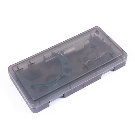 PEC Tools 2-3" Outside Micrometer | Industrial-Grade Precision, Hardened Steel, High-Accuracy with Ratchet Stop, Carbide-Tipped Measuring Faces