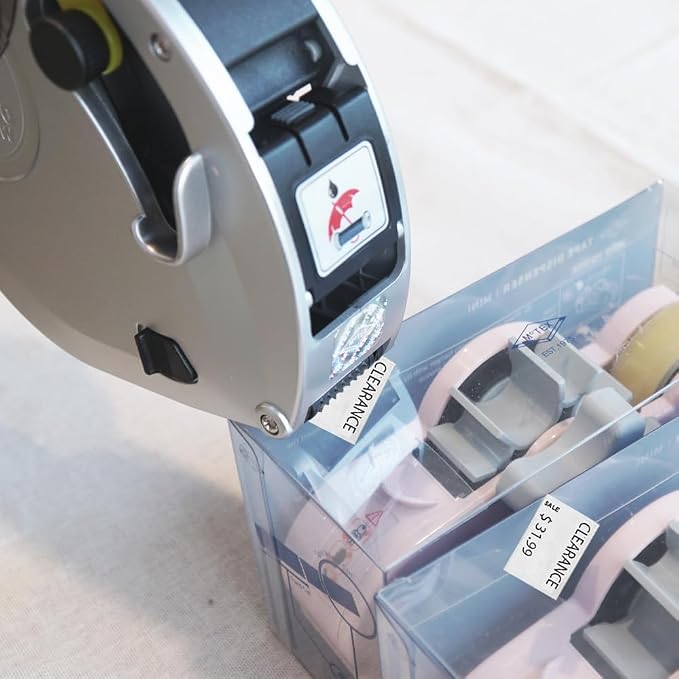 Motex 2 Line Blank Labels - 20,000 White Blank Price and Date Gun Labels with 1 Ink Roll, Fits MX-2316NEW