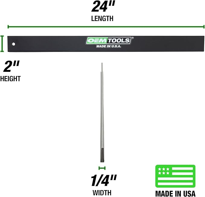 OEMTOOLS Straight Edge 24", Machinist Tool, Made in USA for Engine Blocks