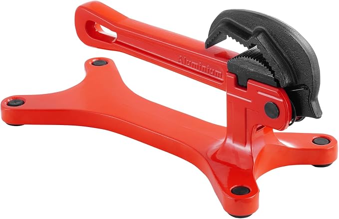VEVOR Portable Pipe Vise, Lightweight Aluminum Pipe Clamp for 1/8" to 1-1/2" Pipe, Quick Grab Self-Adjusting Wrench for Pipe Cutting, Threading, Clamping, Ideal for Plumbing Repair