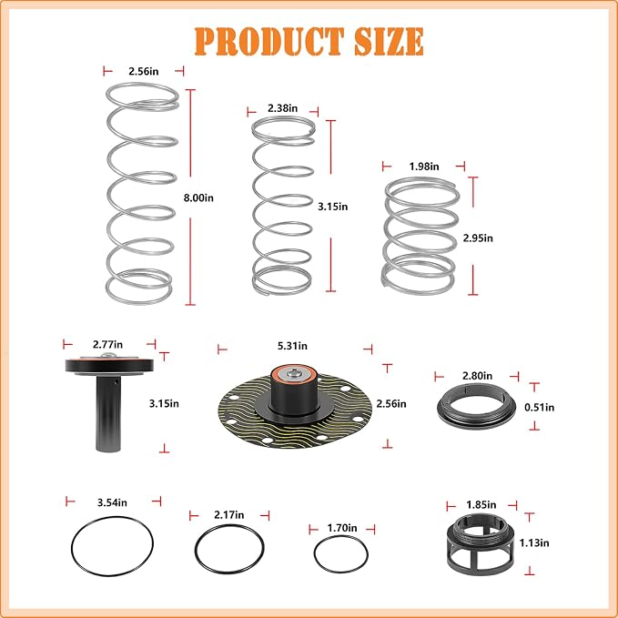 1-1/4"-2" Model For 975XL and 975XL2 Complete Repair Kit Replacement