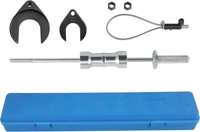 maXpeedingrods Inner CV Axle Puller Removal Tool with 5/8"-18 Slide Hammer & 63mm 48mm Fork Adapter, CV Joint Puller Removal Tool, Front Wheel Axle Half Drive Shaft Removal Tool Kit