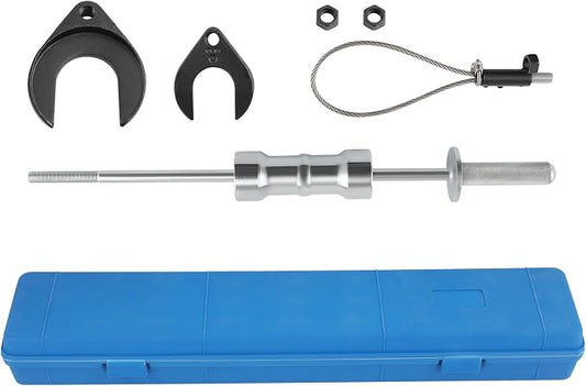 maXpeedingrods Inner CV Axle Puller Removal Tool with 5/8"-18 Slide Hammer & 63mm 48mm Fork Adapter, CV Joint Puller Removal Tool, Front Wheel Axle Half Drive Shaft Removal Tool Kit