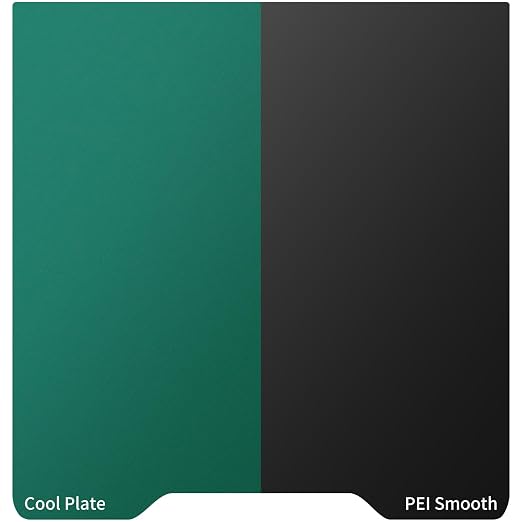 Upgraded Cold Plate & Smooth PEI Build Pate for Creality Hi Combo 280x265mm,Double Sided Textured Smooth Spring Steel Sheet Printed Bed Removable Platform for Creality Hi 3D Printer
