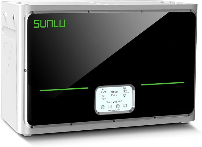 SUNLU S4 3D Printer Filament Dryer, 4 Spools Capacity, White | Upgraded 3 Circulation Fans,350W PTC Heater,70℃ Max Temperature,Intelligent Humidity Control