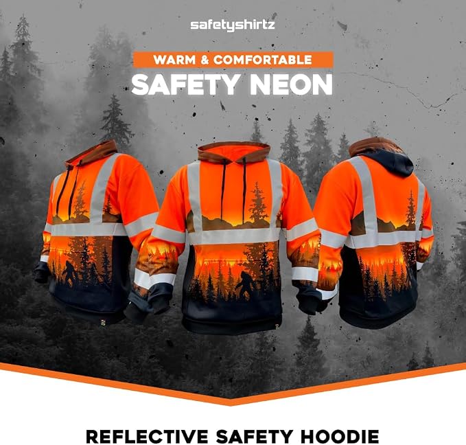 SafetyShirtz SS360 ANSI Class 3 Type R Graphic Hoodie