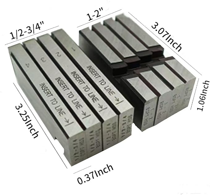 4-Piece 47745 Pipe Threading Die Set with Storage Case-Heavy Duty NPT Thread Cutter for 1/2"- 3/4"Pipes,Fits RIDGID 300,Reed 535,Compatible with Steel & Copper Pipes,Works with 504A/713/815A Die Heads