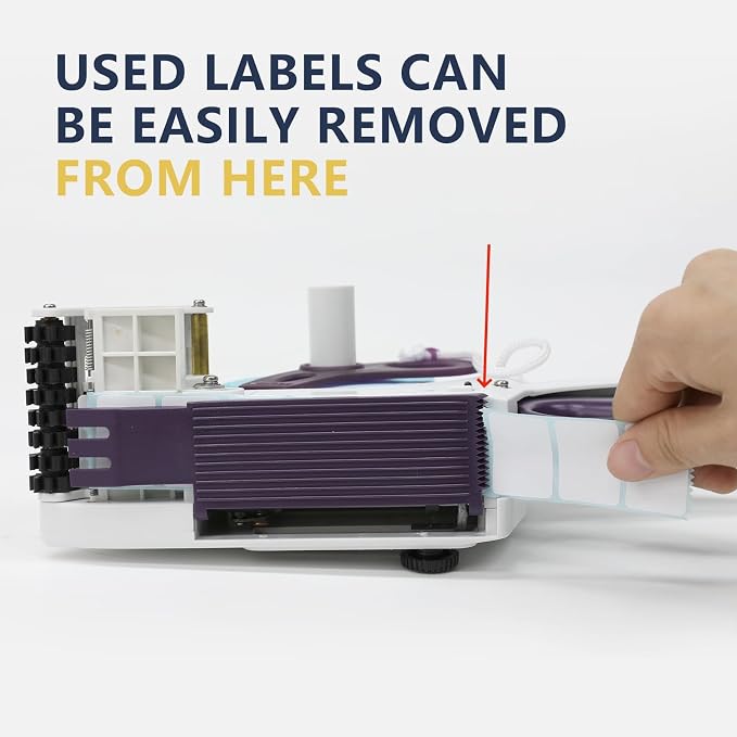 ZONEPACK Manual Label Applicator Round Bottle Labeling Machine Hand-held Square Round Labeller Flat Curved Surface Label Dispenser