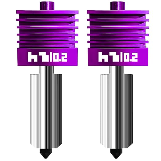 2 Pcs Upgraded 0.2mm A2L/H2D/X2D/H2S/H2C/P2S Hotend with Anti-Stick MPVD Coating - High Speed Hardened Steel P2S Nozzle for Bambu Lab P2S,H2 Series,A1/A1MINI, A2L,Bamboo Lab Parts & Accessories