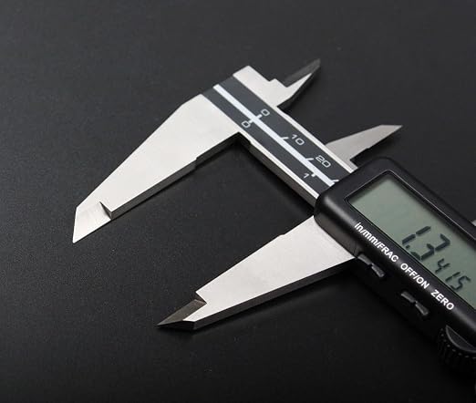 Accusize Industrial Tools Digital Caliper, 12 in/300 mm, 1110-0838 | 300 mm/12 in Range, 0.01 mm/0.0005 in/1/128 in Resolution, ±0.04 mm Accuracy, Metric/Inch/Fractional, Full Screen LCD