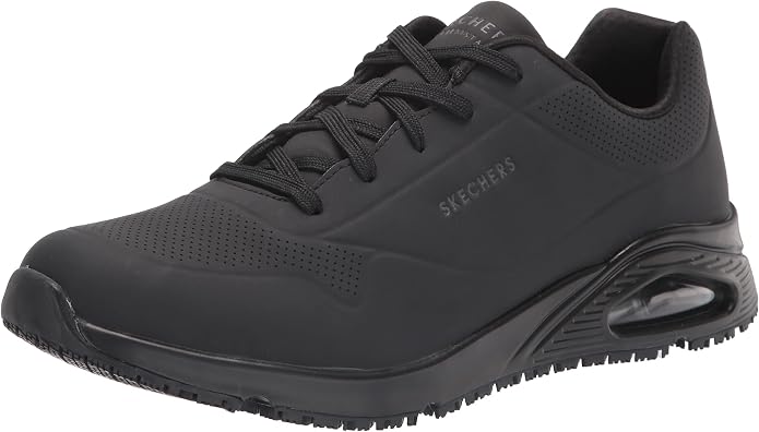 Skechers Mens Work Uno Sr Sutal Lace Up Skech Air 200054 P