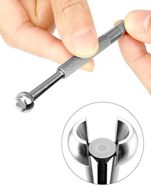 QWORK Stainless Steel Telescoping Bore Gauge Set - 1/8" to 1/2" Range and T Bore Hole Gauge Telescopic Gauge 6 Pcs 5/16" to 6"