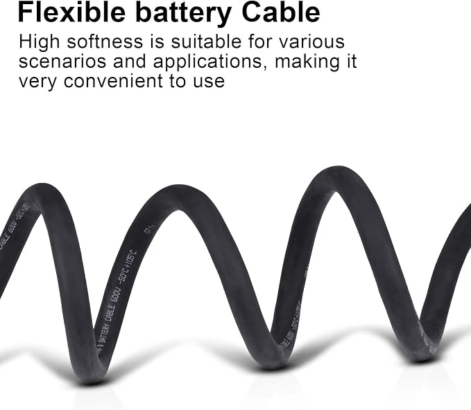 4/0 Gauge Battery Cable,20FT Black 4/0 AWG Pure Copper Wire Welding Cable, for Automotive, Battery, Solar and Generator, Standard USA OFC Wire