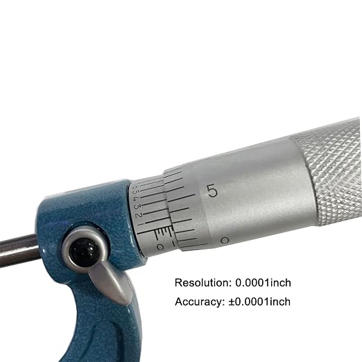 Outside Micrometer Set, MFQNENLK 0-3" Precision Machinist Tools 0.0001in Accuracy, Micrometer Measuring Tool Set, Alloy Precision Micrometer with Fitted Case (3Pcs Set)