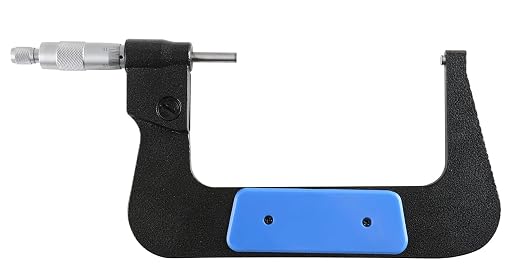 Accusize Industrial Tools 5-6''/125-150 mm 7 Keys Electronic Digital Outside Micrometers, 0.00005'' Or 0.001 mm Resolution, Ac21-6022 | IP54 Rated, 0.00005"/0.001 mm Resolution, 7-Key, ±0.003" Accuracy