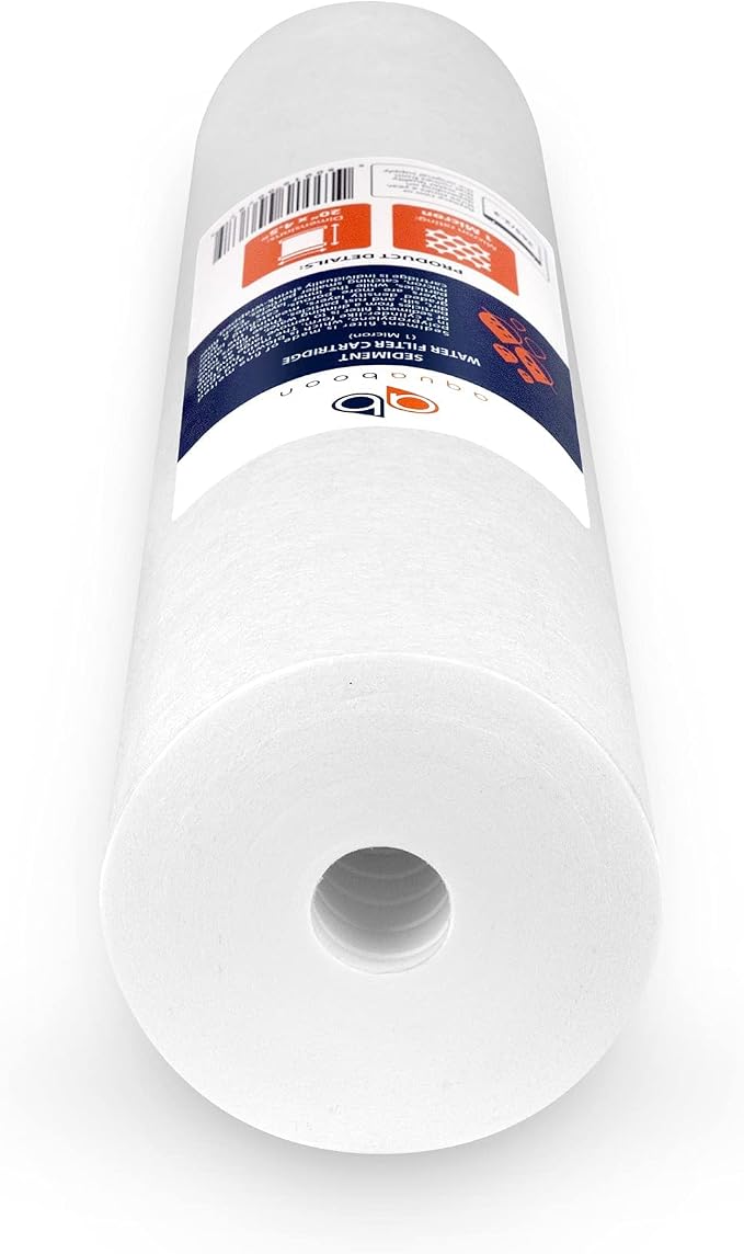 Aquaboon 1 Micron 20 x 4.5 Sediment Water Filter Replacement Cartridge | Whole House Sediment Filtration | Compatible with AP810-2, SDC-45-2005, FPMB5-20, P5-20, FP25B, 155358-43, 8 Pack