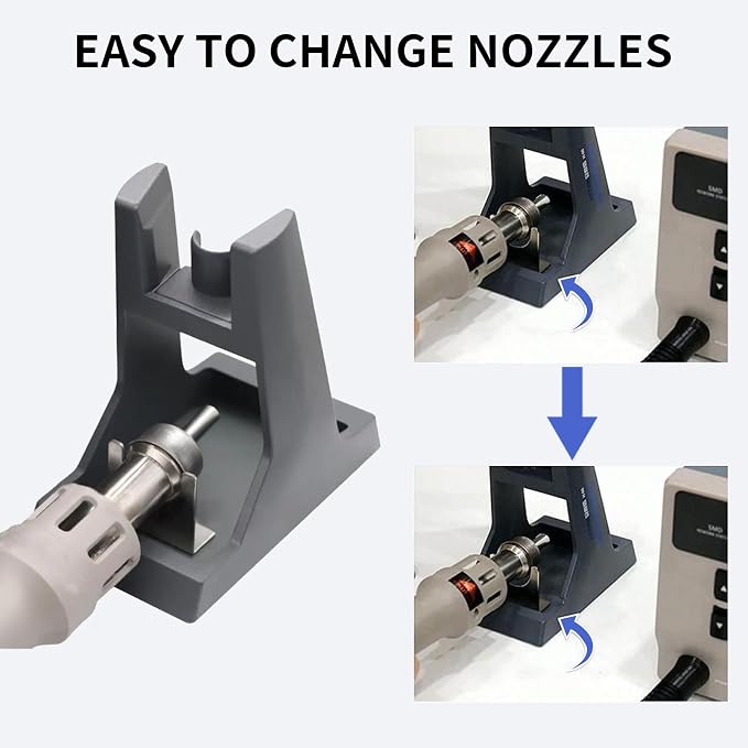 ATTEN Hot Air Soldering Station,ST-862D 1000W Hot Air Gun Soldering Station,Digital Hot Air Rework Station for PCB Chip Soldering Repair with 4 Nozzles